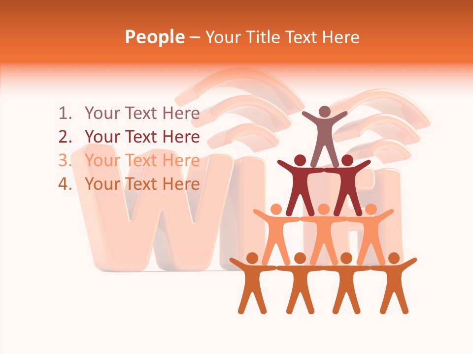 White Wifi Spot PowerPoint Template