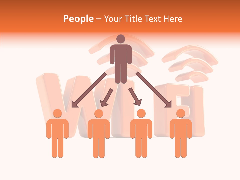 White Wifi Spot PowerPoint Template