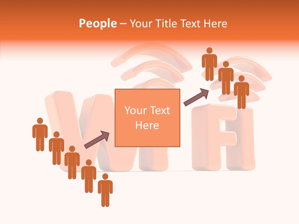 White Wifi Spot PowerPoint Template