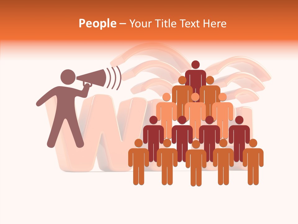 White Wifi Spot PowerPoint Template