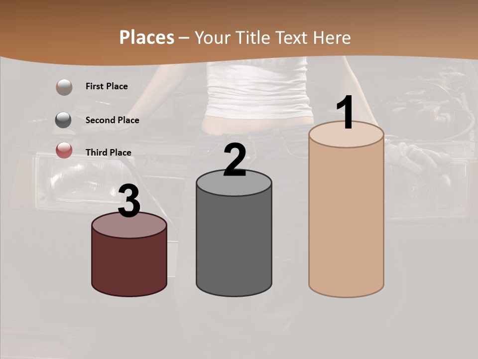 Car Woman Service PowerPoint Template