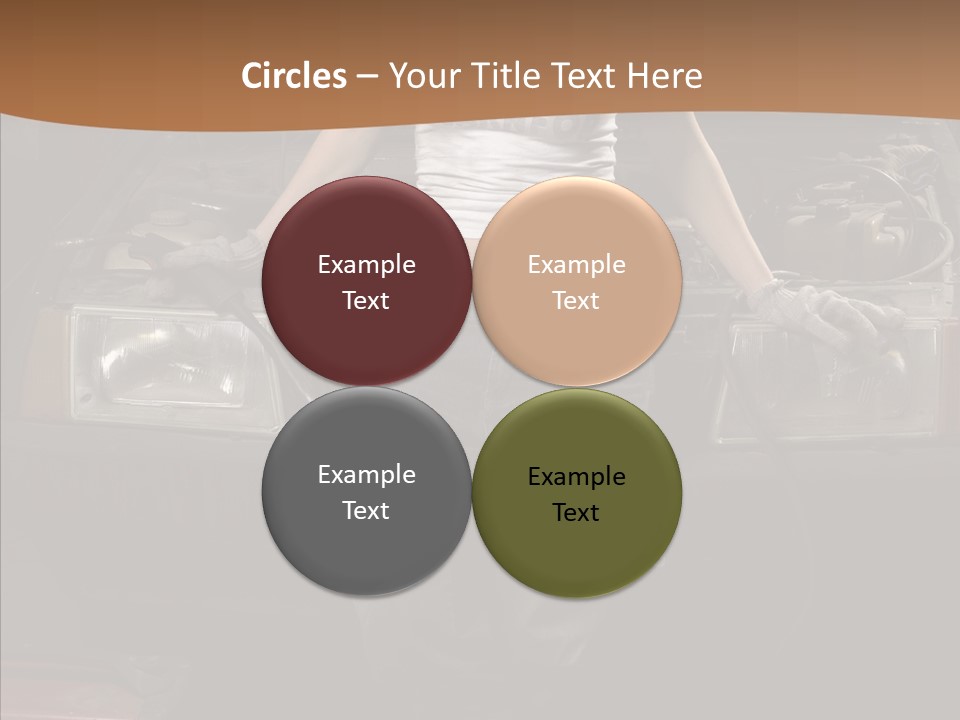 Car Woman Service PowerPoint Template