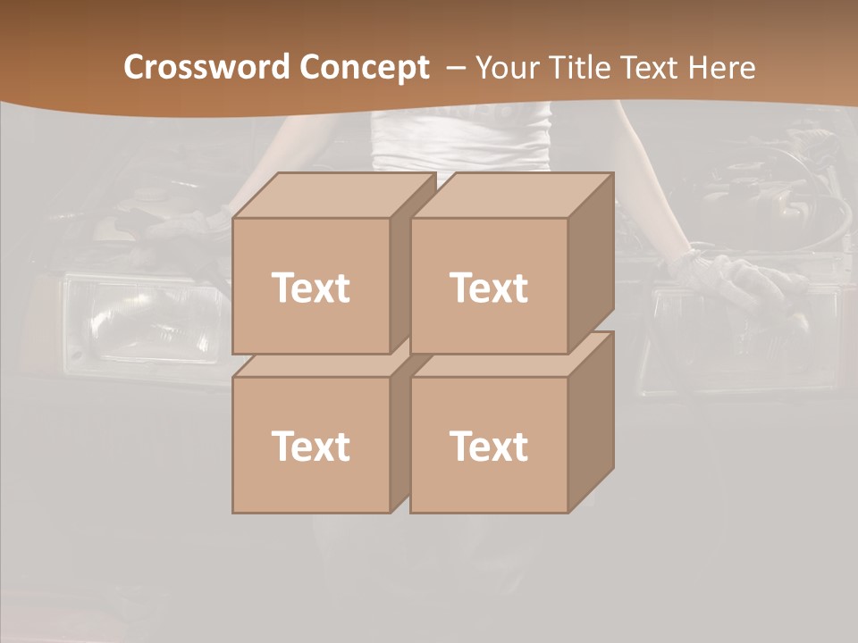 Car Woman Service PowerPoint Template