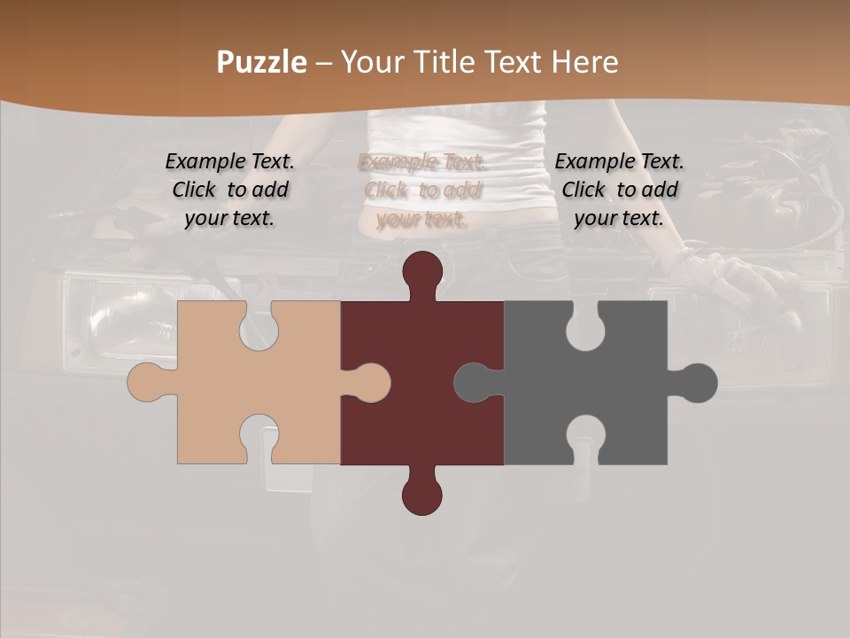 Car Woman Service PowerPoint Template