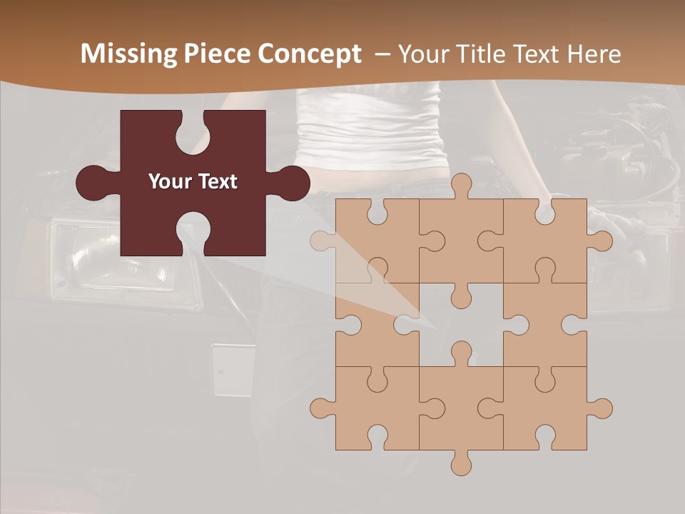 Car Woman Service PowerPoint Template