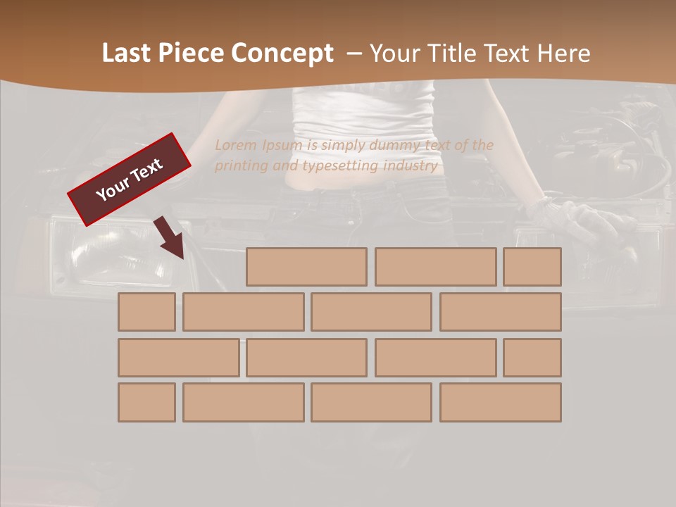 Car Woman Service PowerPoint Template