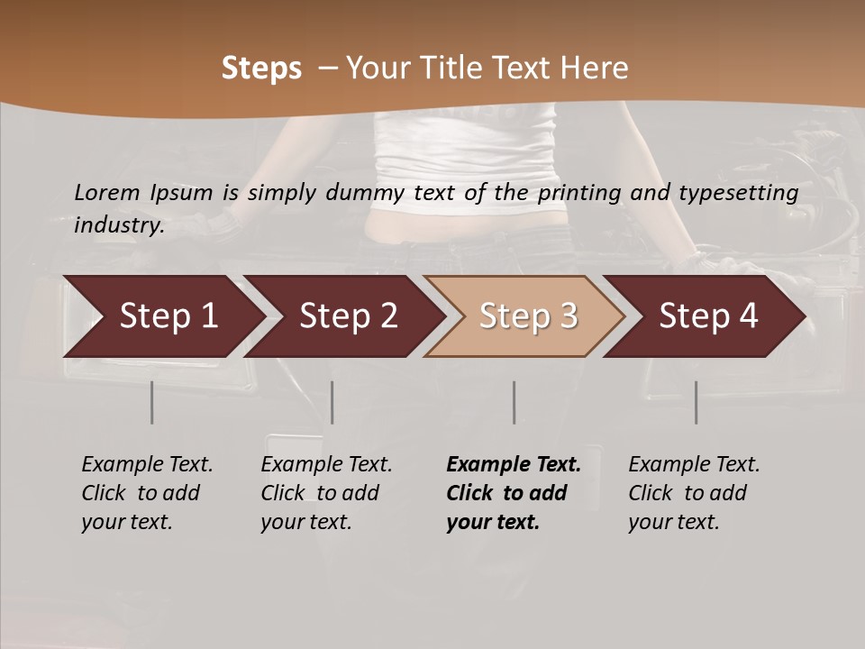 Car Woman Service PowerPoint Template