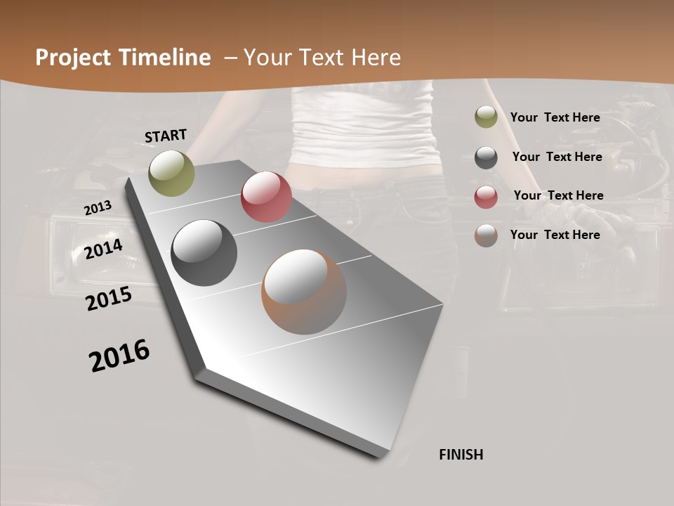 Car Woman Service PowerPoint Template