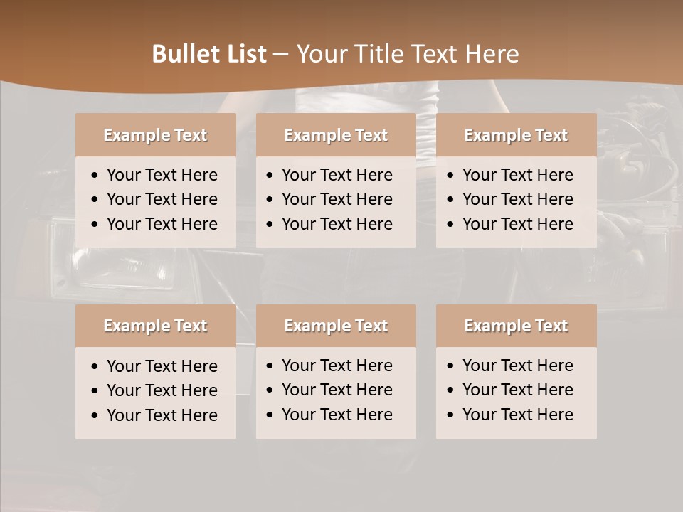 Car Woman Service PowerPoint Template