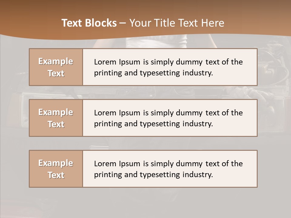 Car Woman Service PowerPoint Template