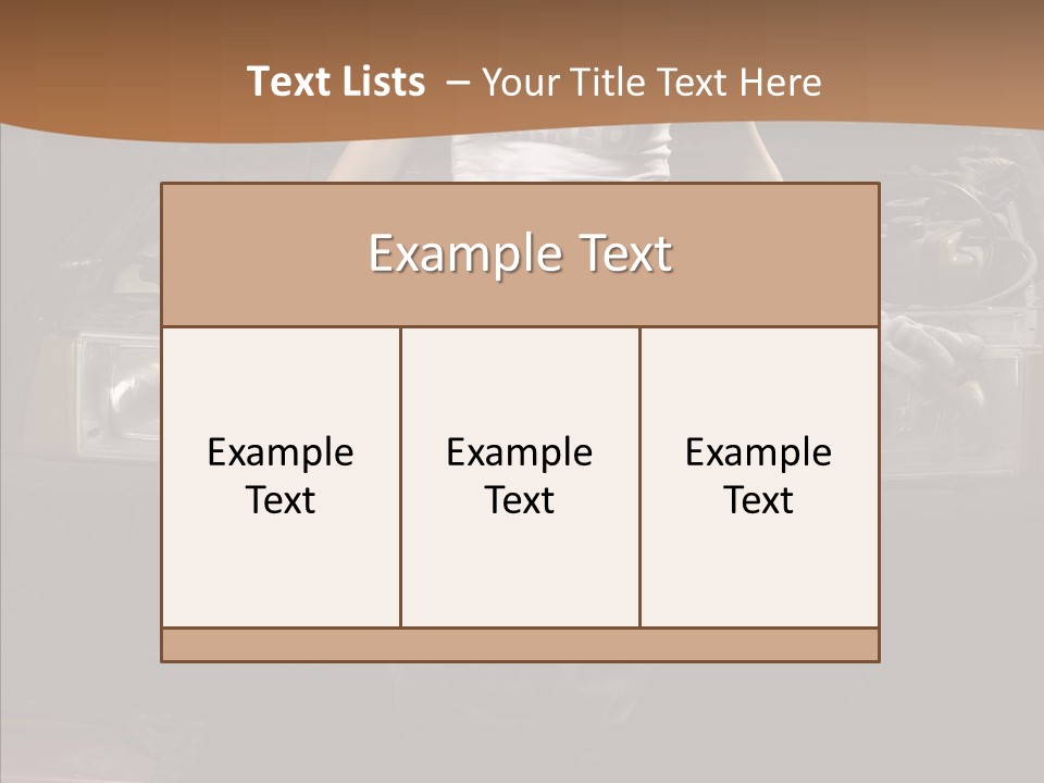 Car Woman Service PowerPoint Template