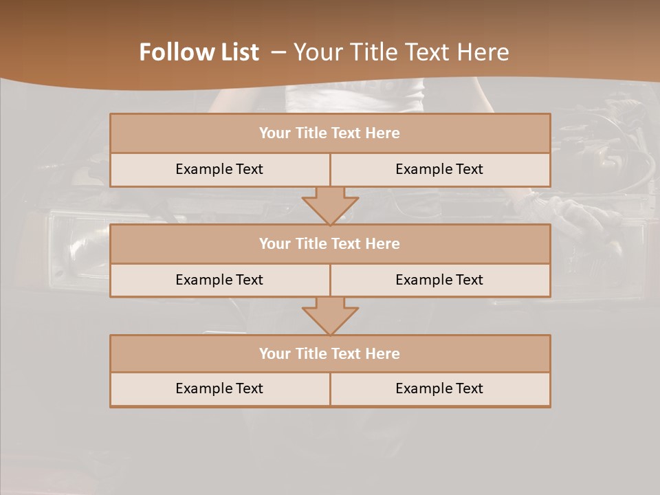 Car Woman Service PowerPoint Template