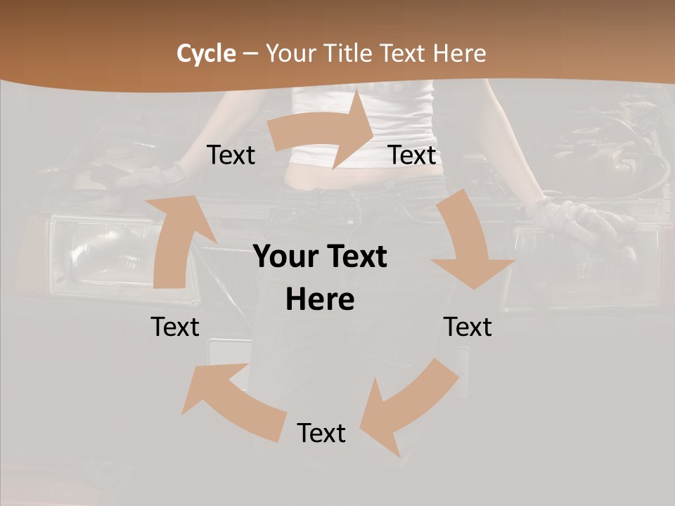 Car Woman Service PowerPoint Template