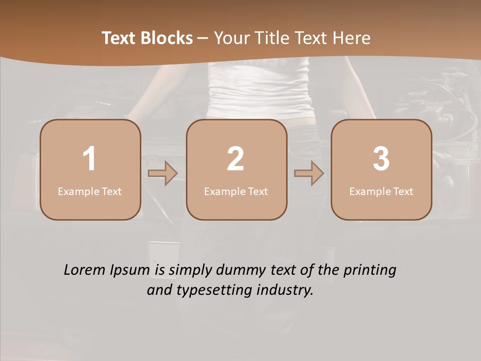 Car Woman Service PowerPoint Template