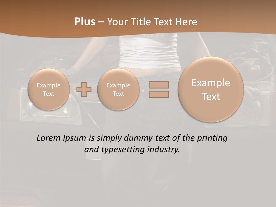 Car Woman Service PowerPoint Template