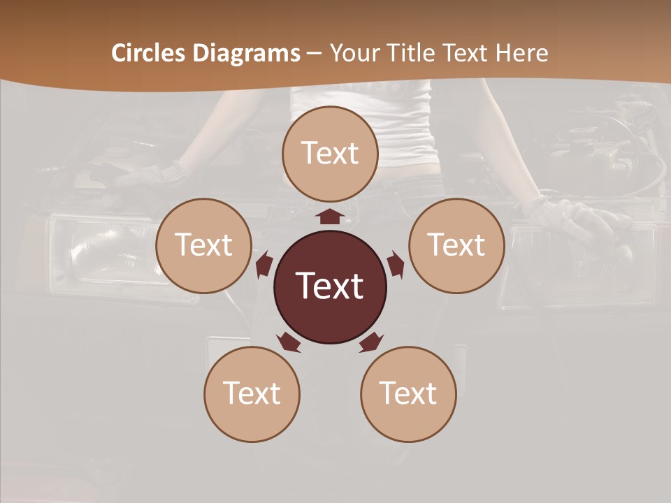 Car Woman Service PowerPoint Template