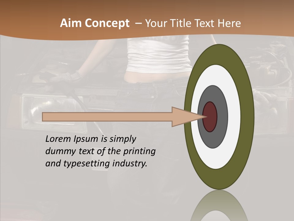 Car Woman Service PowerPoint Template