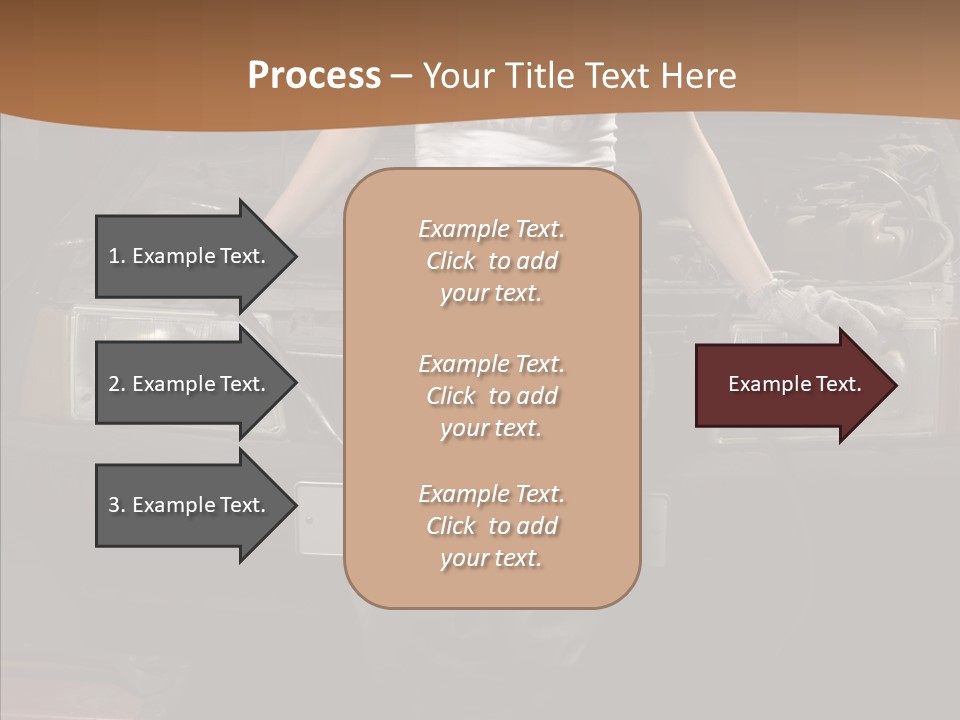 Car Woman Service PowerPoint Template