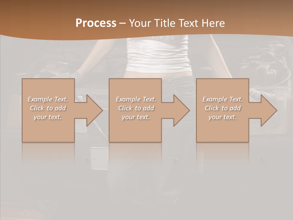 Car Woman Service PowerPoint Template