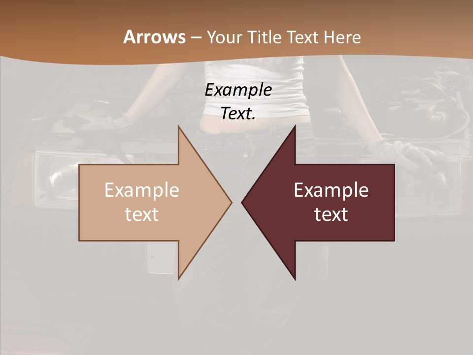 Car Woman Service PowerPoint Template