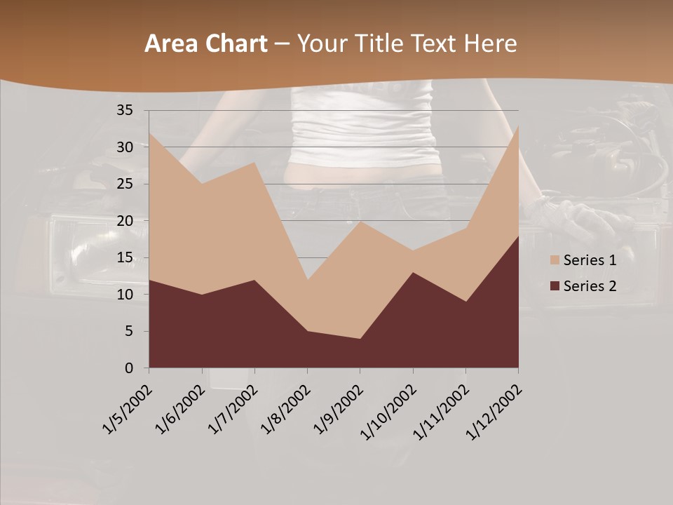 Car Woman Service PowerPoint Template