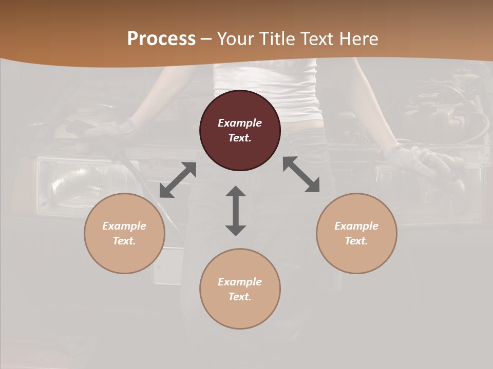 Car Woman Service PowerPoint Template