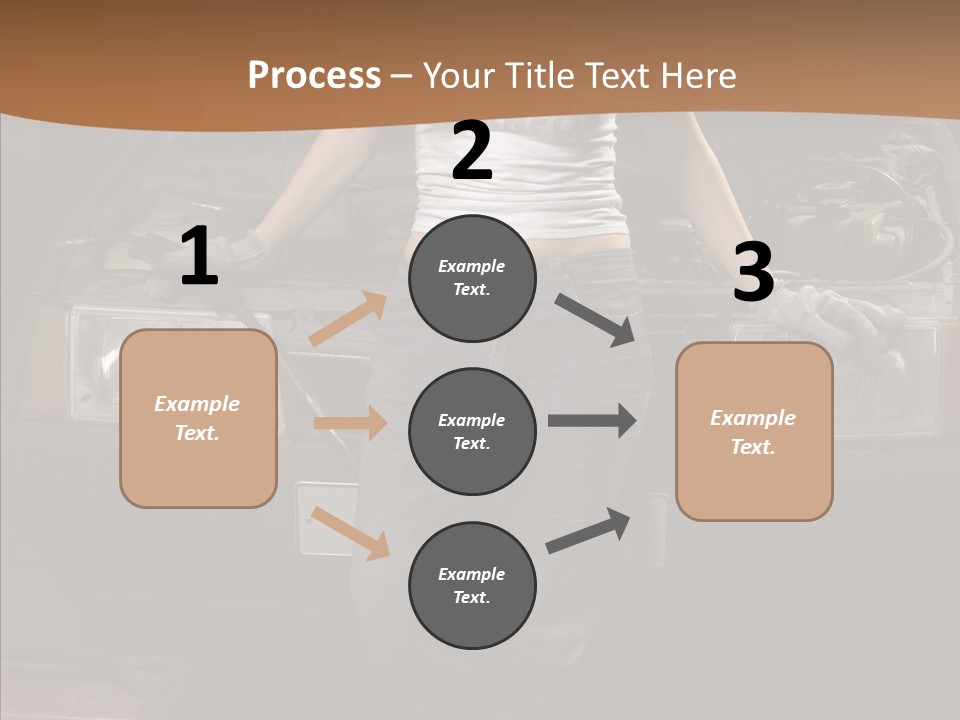 Car Woman Service PowerPoint Template