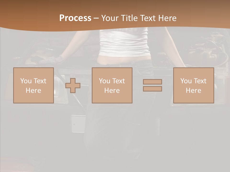 Car Woman Service PowerPoint Template