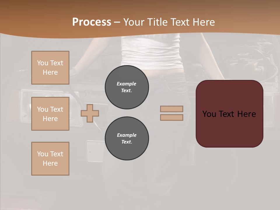Car Woman Service PowerPoint Template