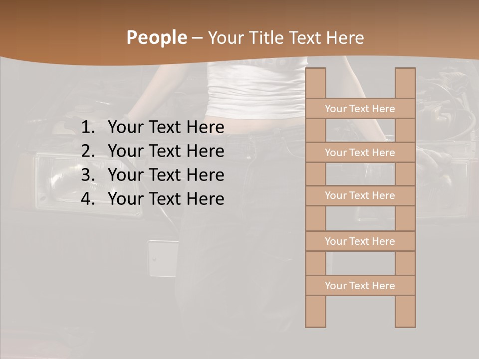 Car Woman Service PowerPoint Template