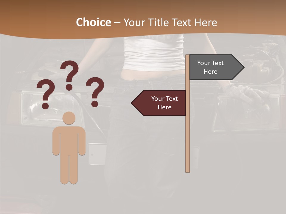 Car Woman Service PowerPoint Template