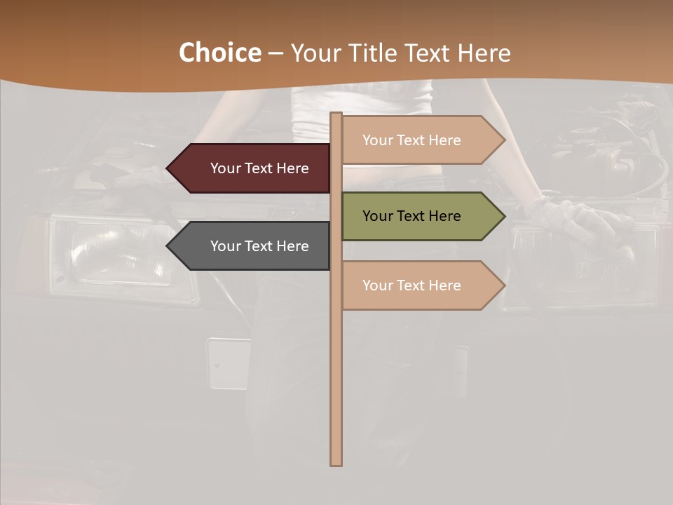 Car Woman Service PowerPoint Template