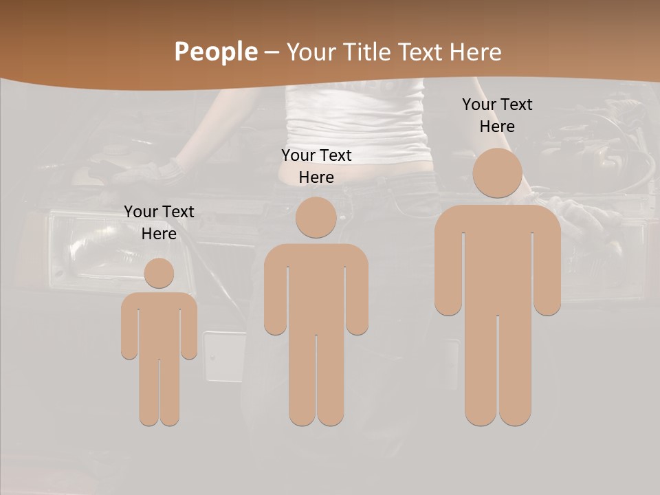 Car Woman Service PowerPoint Template