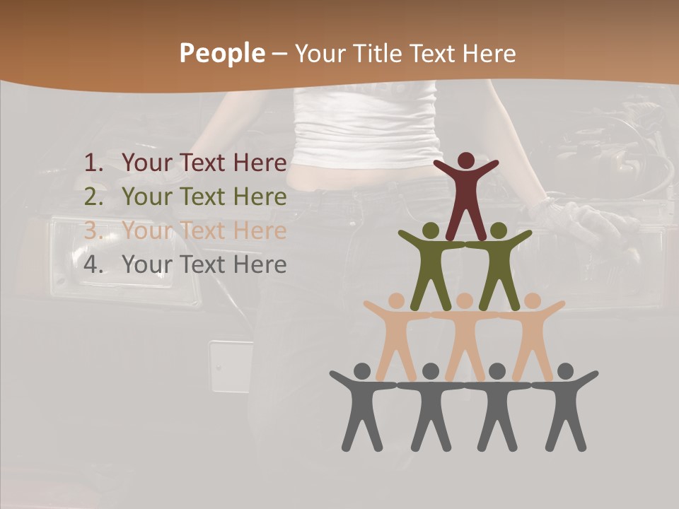 Car Woman Service PowerPoint Template