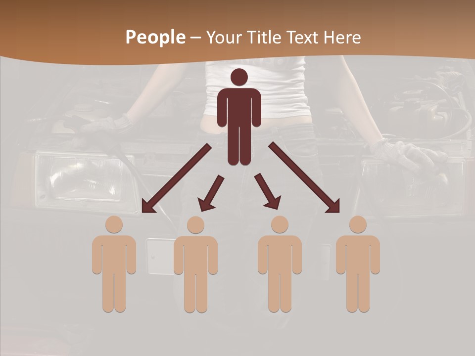 Car Woman Service PowerPoint Template
