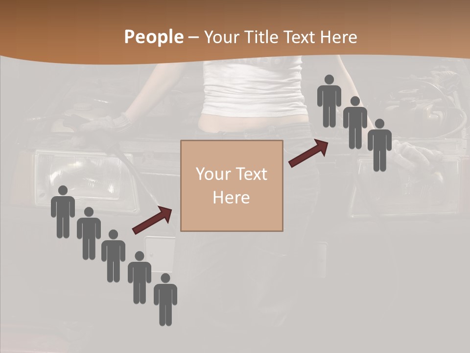 Car Woman Service PowerPoint Template