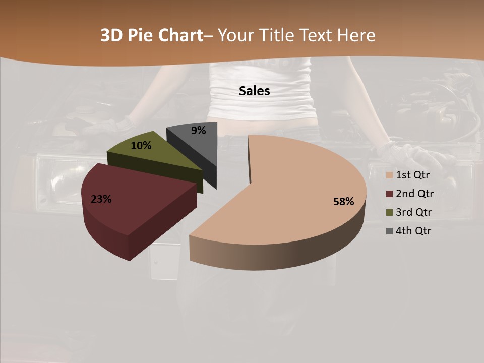 Car Woman Service PowerPoint Template