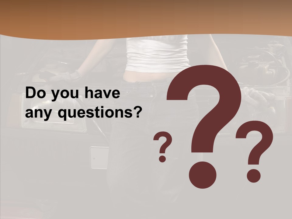 Car Woman Service PowerPoint Template