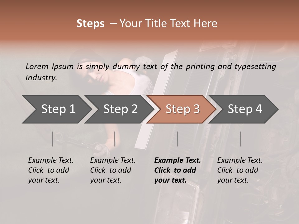Car Care Automobile Tool PowerPoint Template