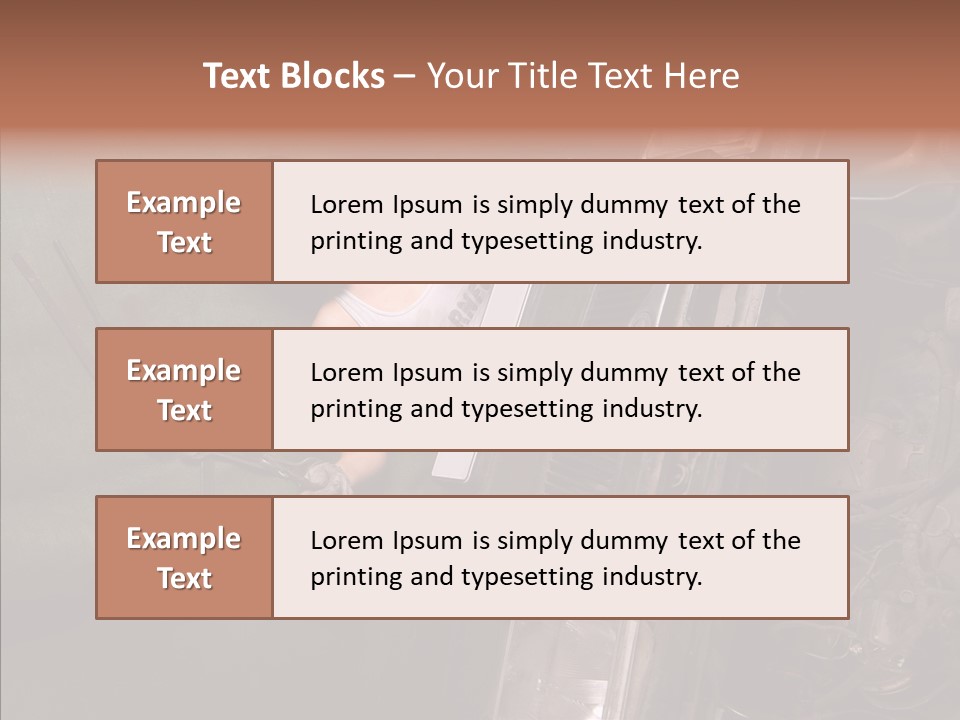 Car Care Automobile Tool PowerPoint Template