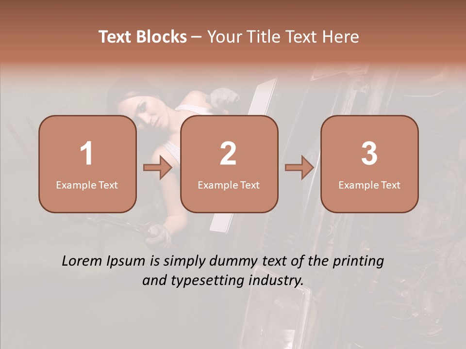 Car Care Automobile Tool PowerPoint Template