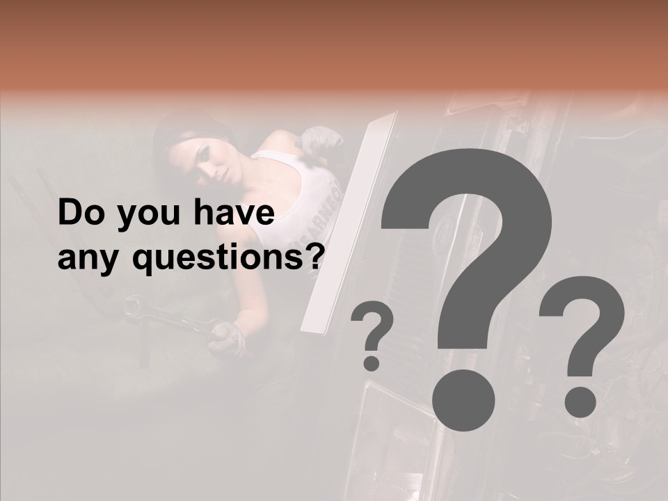 Car Care Automobile Tool PowerPoint Template