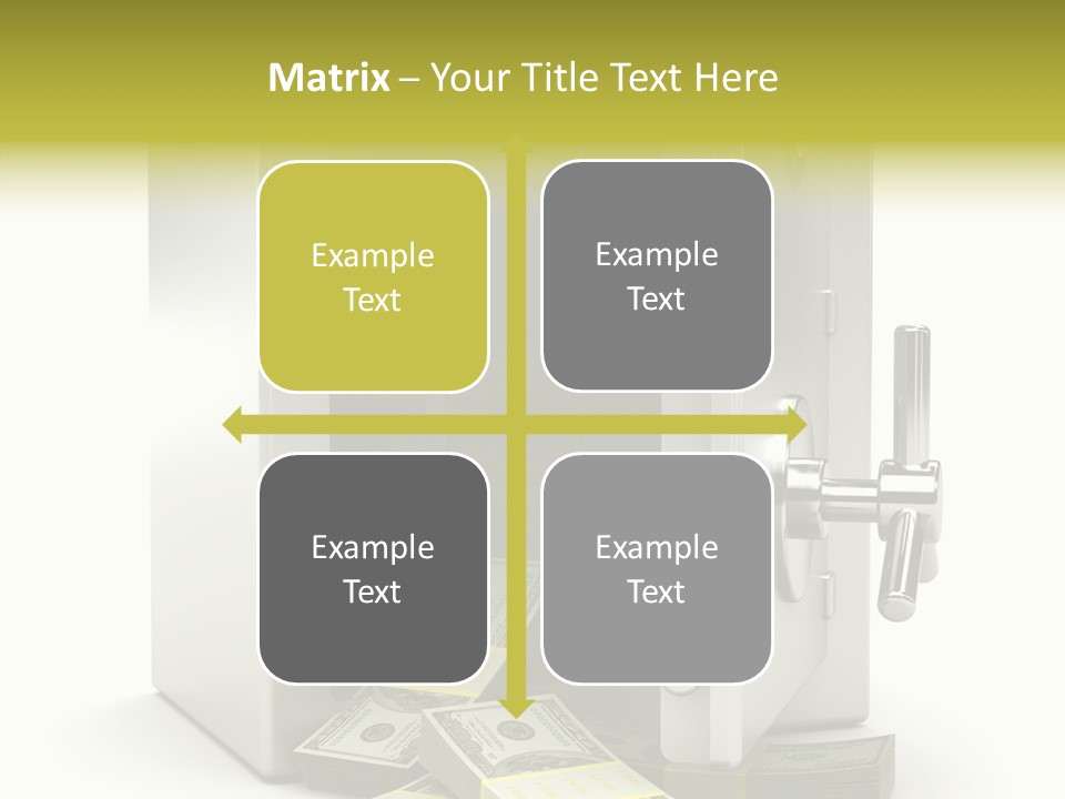 Greenback Thief Wages PowerPoint Template