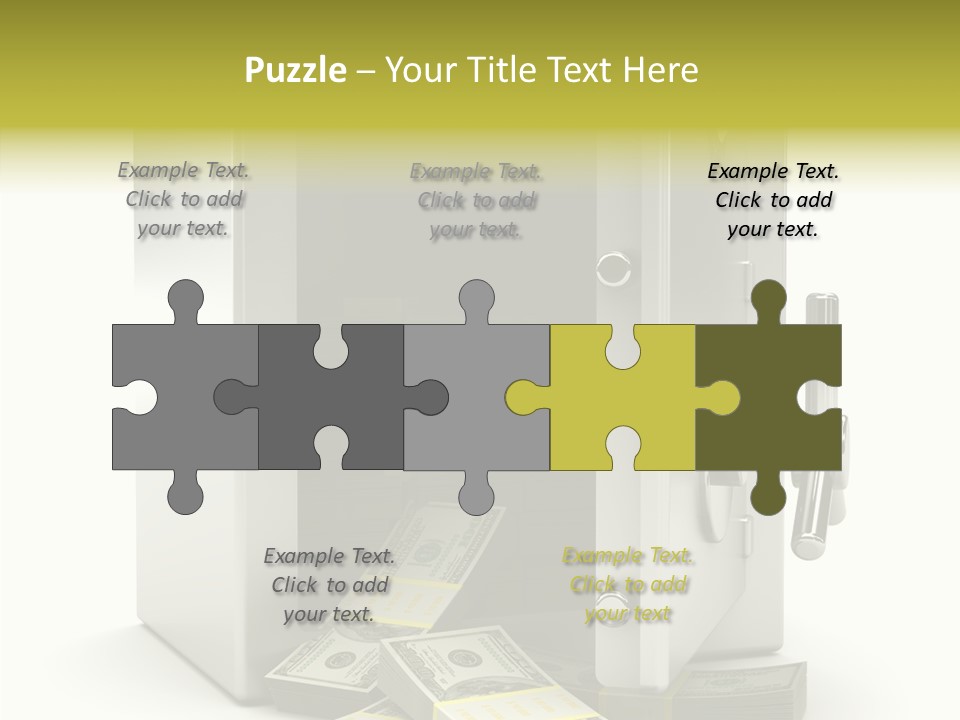 Greenback Thief Wages PowerPoint Template