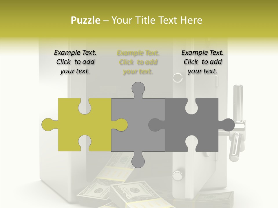 Greenback Thief Wages PowerPoint Template