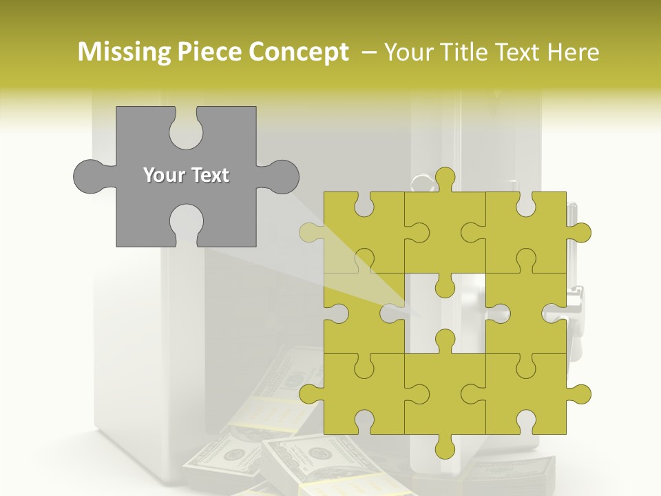 Greenback Thief Wages PowerPoint Template