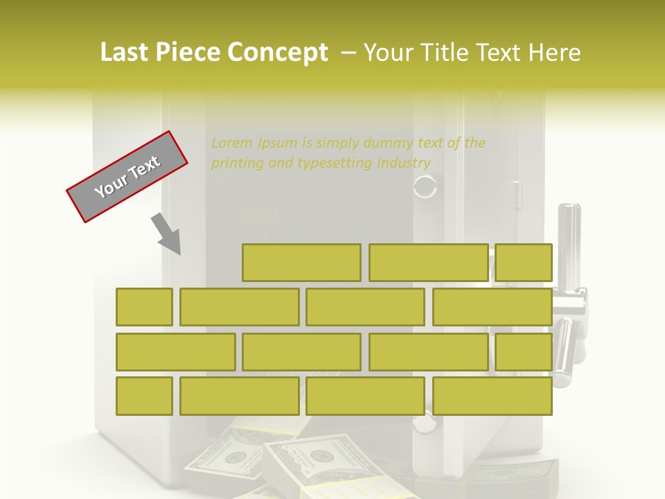 Greenback Thief Wages PowerPoint Template