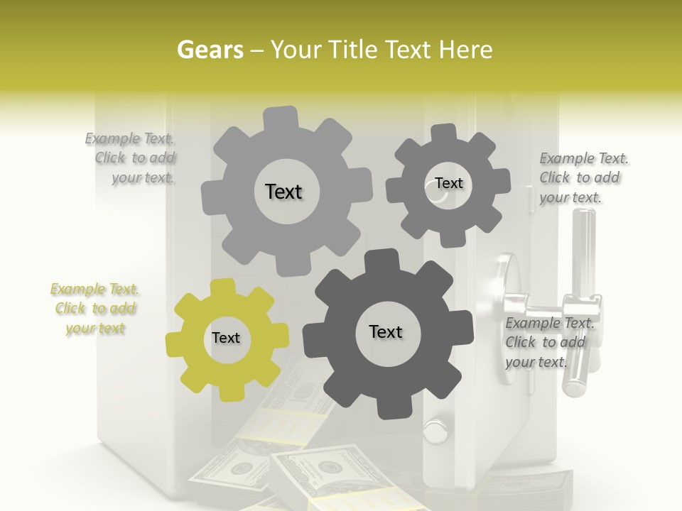 Greenback Thief Wages PowerPoint Template