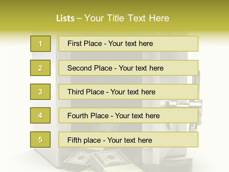 Greenback Thief Wages PowerPoint Template