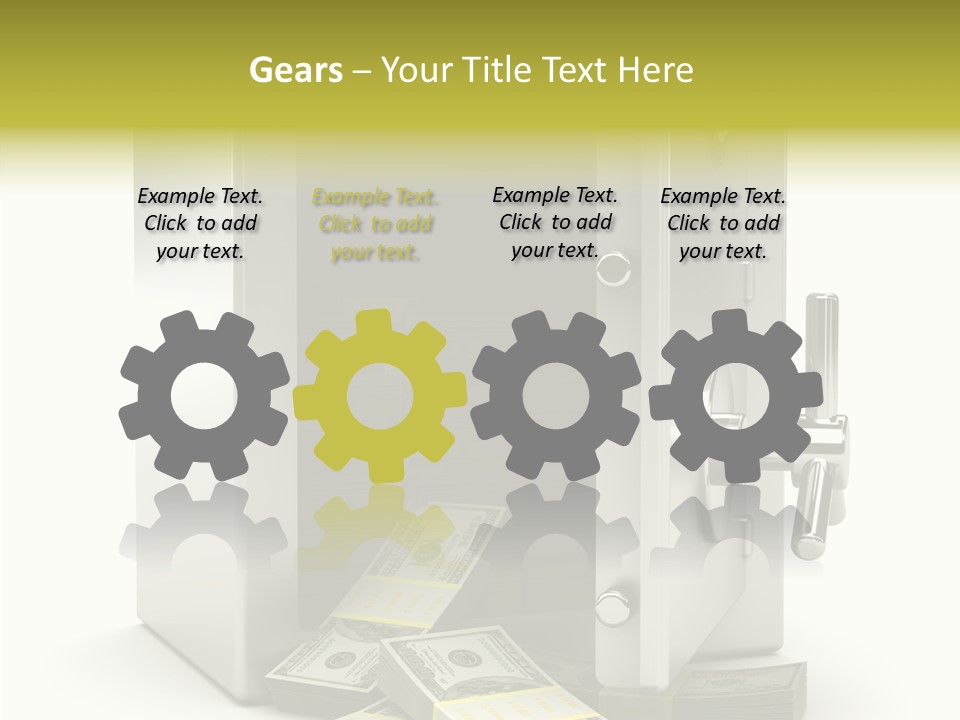 Greenback Thief Wages PowerPoint Template